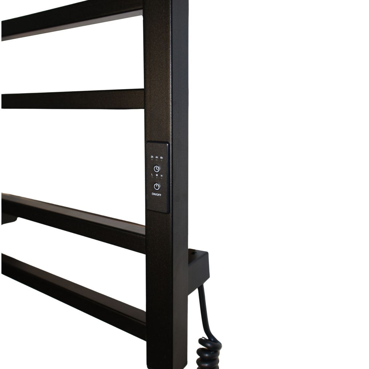 Рушникосушарка електрична Carino FABIA з контроллером Чорний мат 790*370