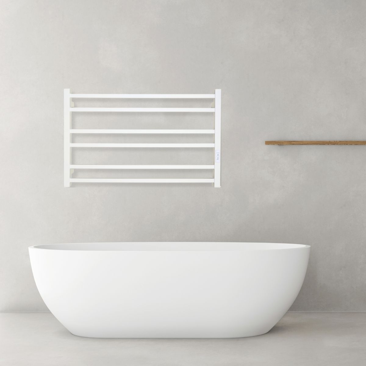 Рушникосушарка електрична Carino MICHELE з контроллером Білий мат 490*790