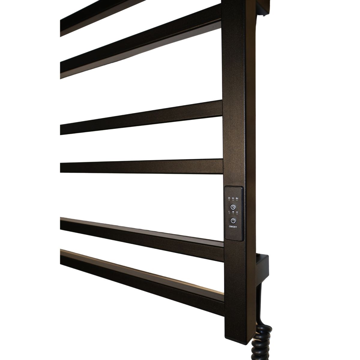 Рушникосушарка електрична Carino MICHELE з контроллером Чорний мат 490*790