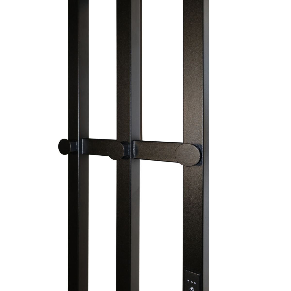 Рушникосушарка електрична Carino GIACOMO з контроллером Чорний мат 1190*270