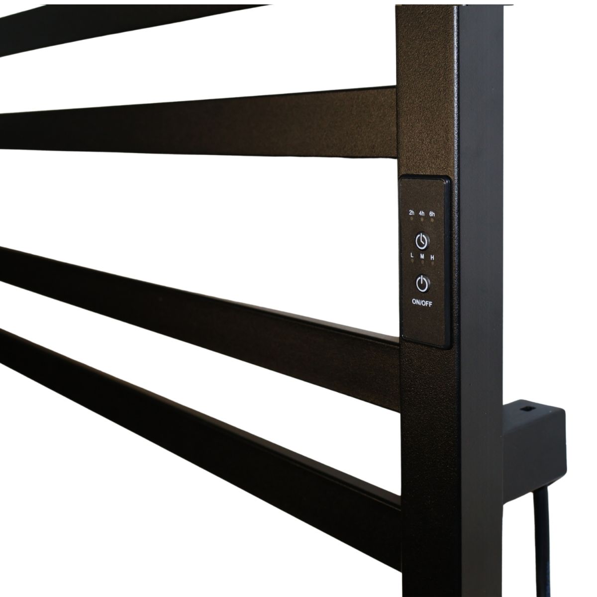 Рушникосушарка електрична Carino ELISA з контроллером Чорний матовий 490*790