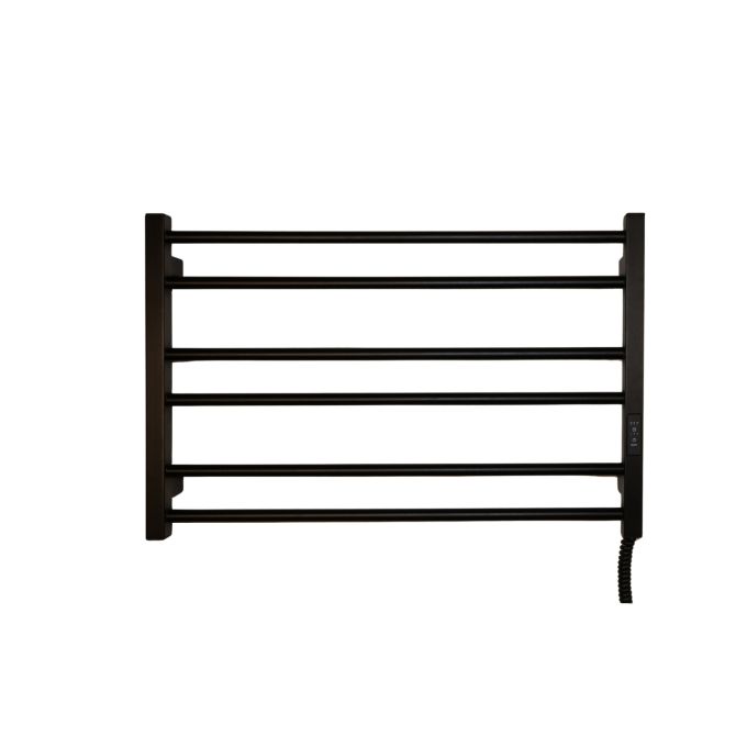 Рушникосушарка електрична Carino SOFIA з контроллером Чорний матовий 490*790