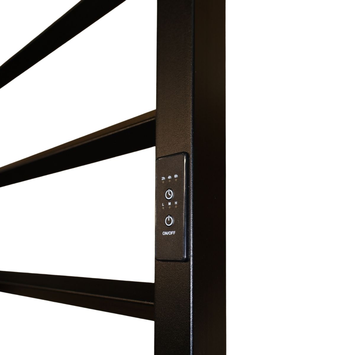 Рушникосушарка електрична Carino PAOLO з контроллером Чорний матовий 790*490