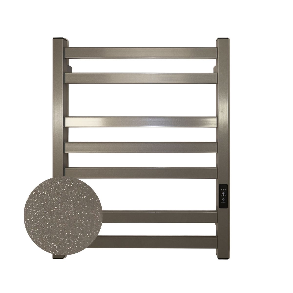 Рушникосушарка електрична Carino RICARDO з контроллером Сірий металік 590*490