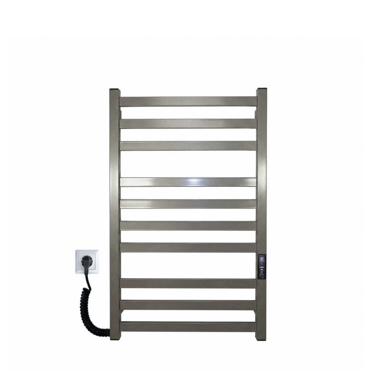 Полотенцесушитель электрический Carino RICARDO с контроллером Серый металлик 790*490