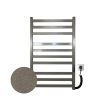 Полотенцесушитель электрический Carino RICARDO с контроллером Серый металлик 790*490