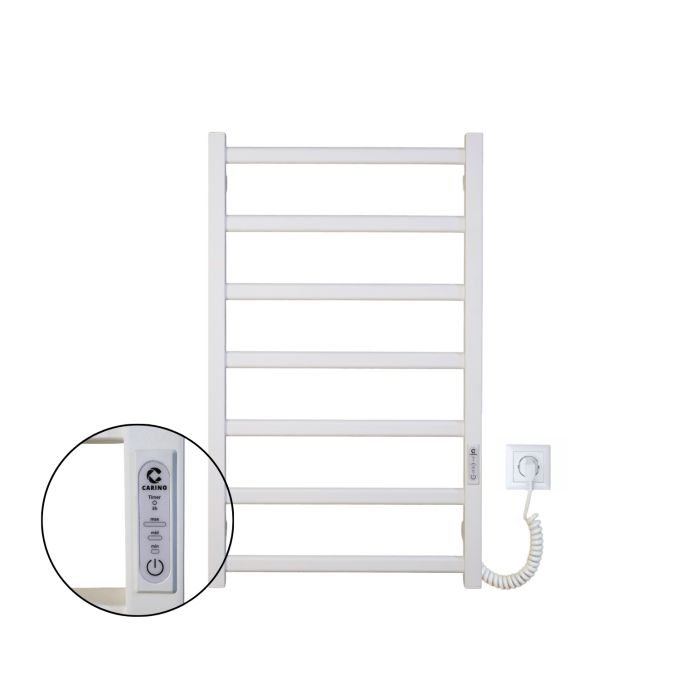 Рушникосушарка електрична Carino LUNA з контроллером Білий мат 790*490