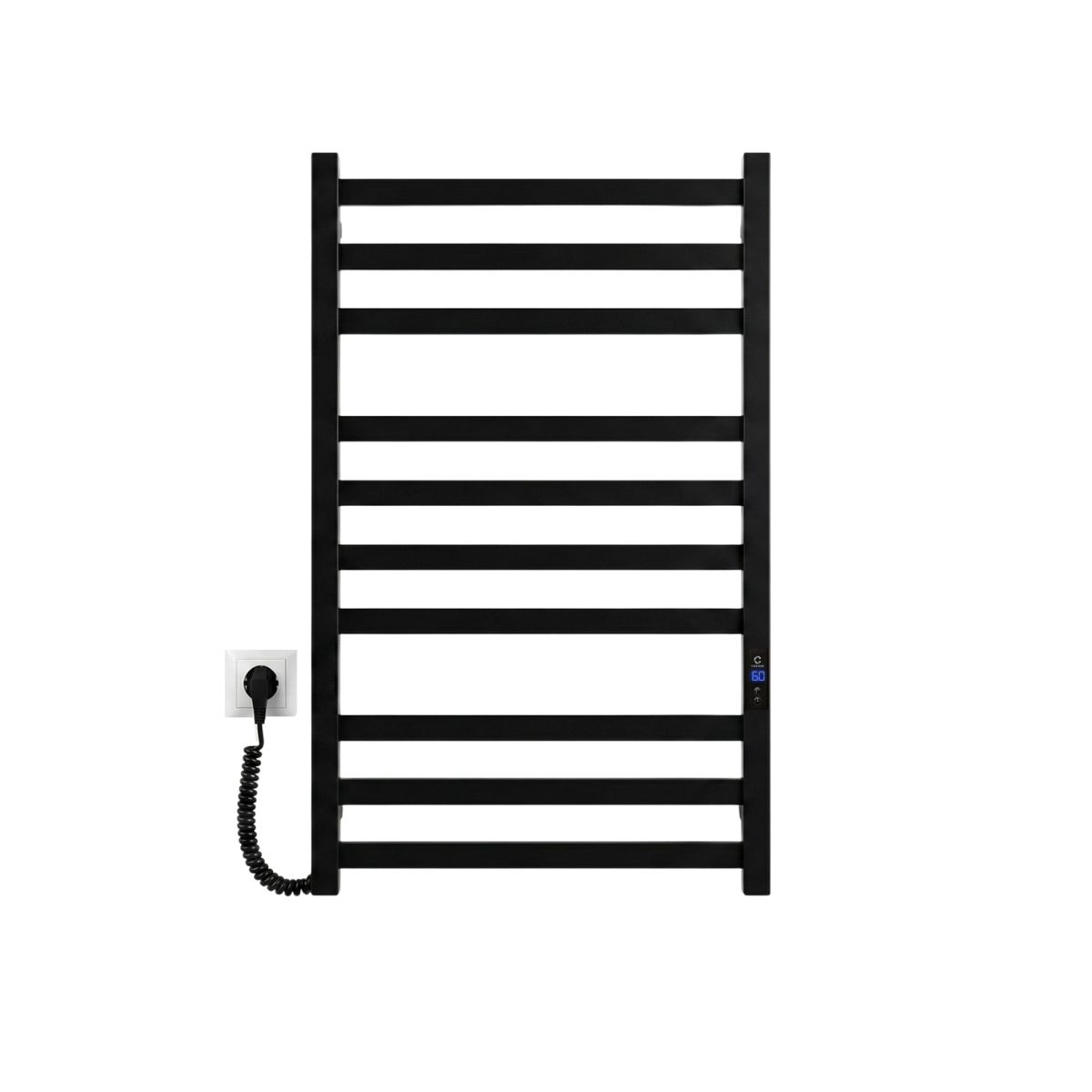 Рушникосушарка електрична Carino RICARDO з дисплеєм Чорний матовий 790*490