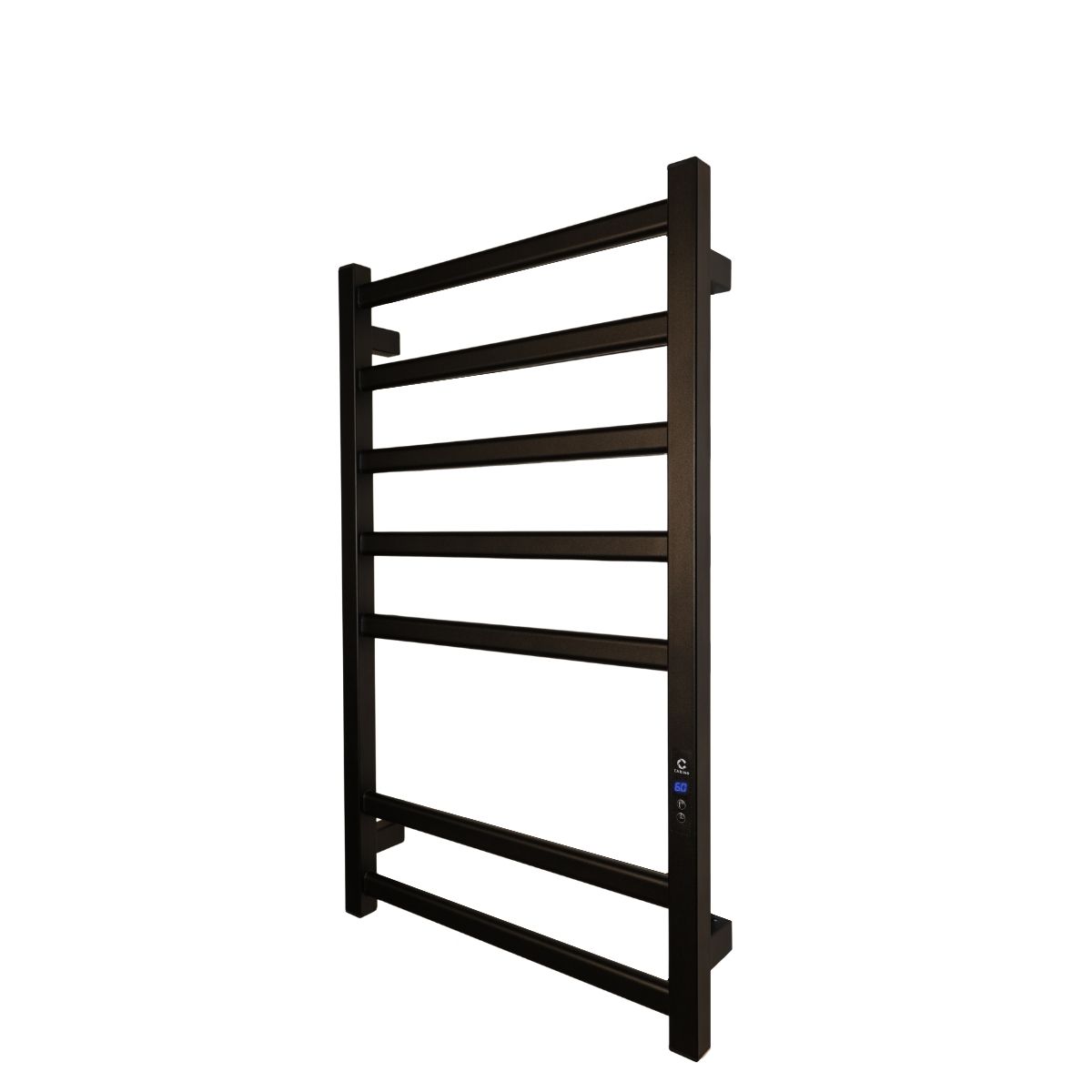Полотенцесушитель электрический Carino ALBA с дисплеем Черный мат 790*490
