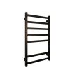 Полотенцесушитель электрический Carino ALBA с дисплеем Черный мат 790*490