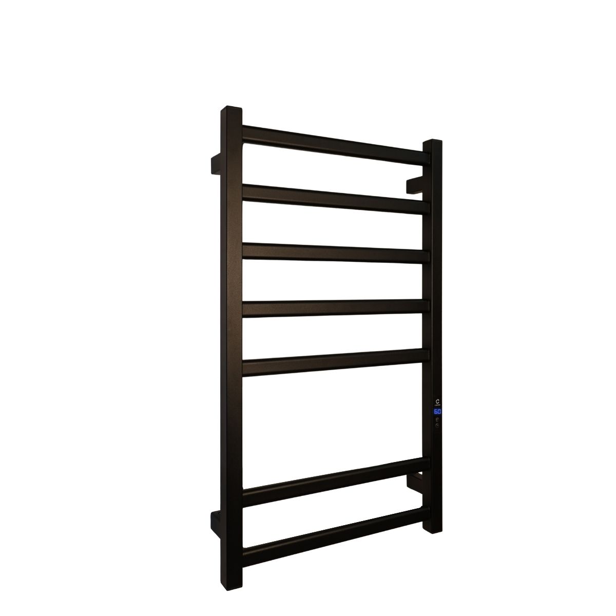 Полотенцесушитель электрический Carino ALBA с дисплеем Черный мат 790*490