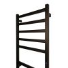 Полотенцесушитель электрический Carino ALBA с дисплеем Черный мат 790*490