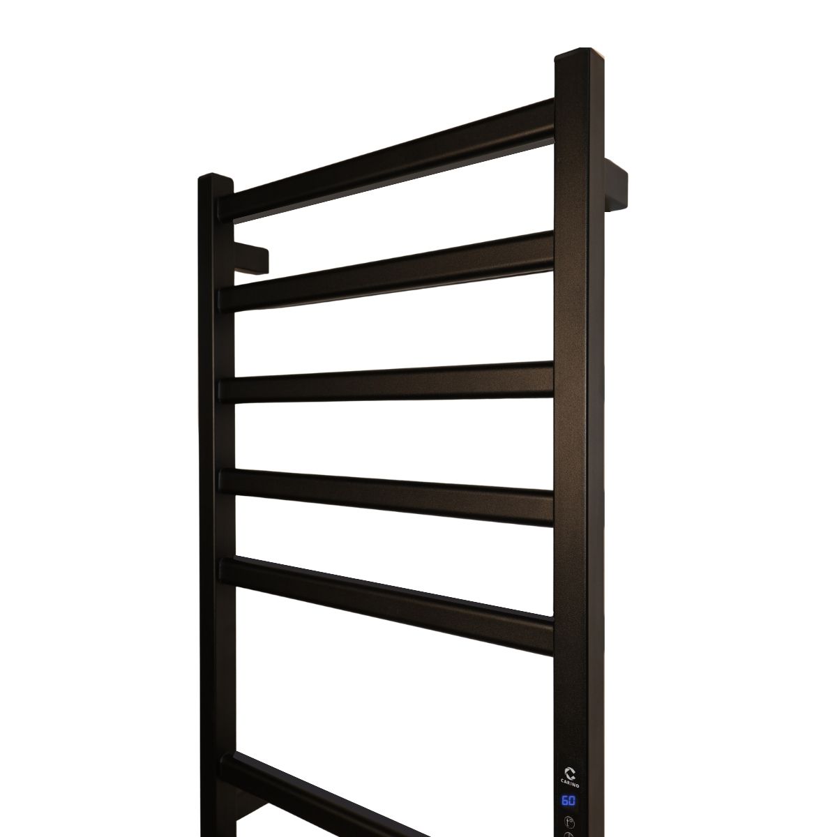 Полотенцесушитель электрический Carino ALBA с дисплеем Черный мат 790*490