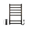 Полотенцесушитель электрический Carino ALBA с дисплеем Черный мат 790*490