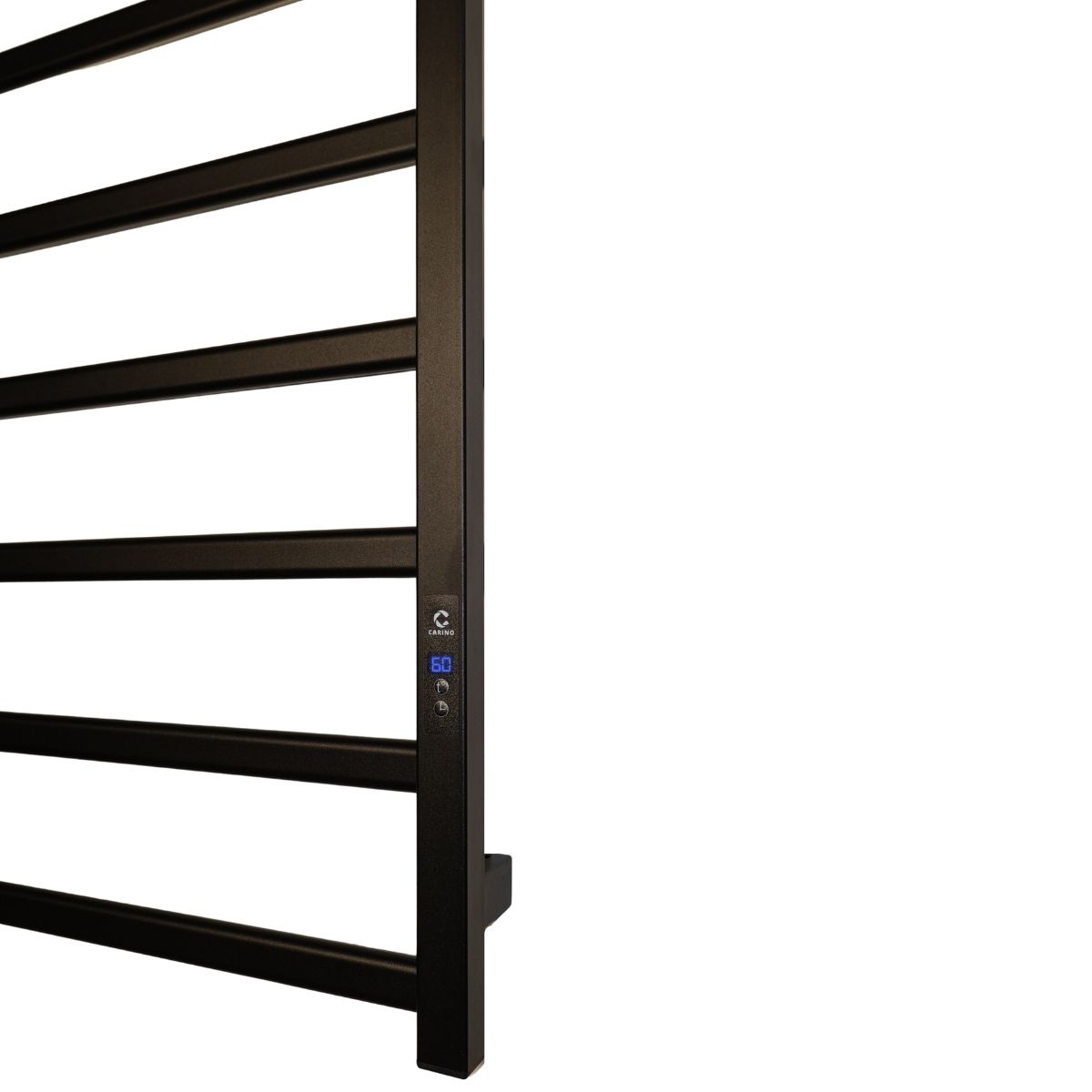 Полотенцесушитель электрический Carino LUNA с дисплеем Черный мат 790*490