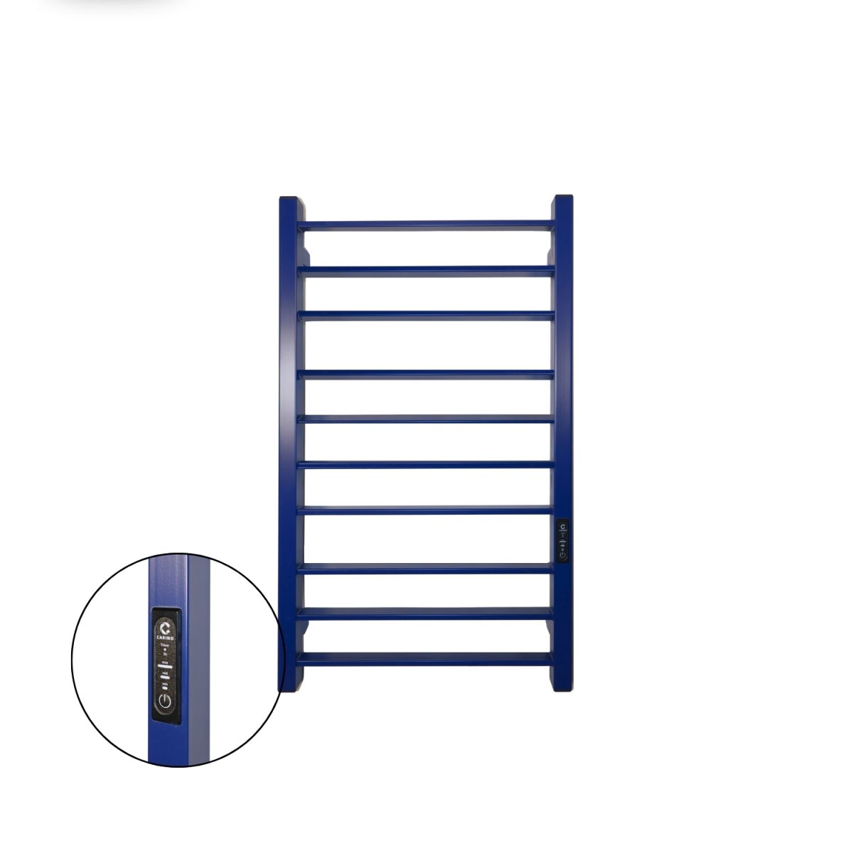 Полотенцесушитель электрический Carino MAGRO с контроллером Синий сапфир 790*490