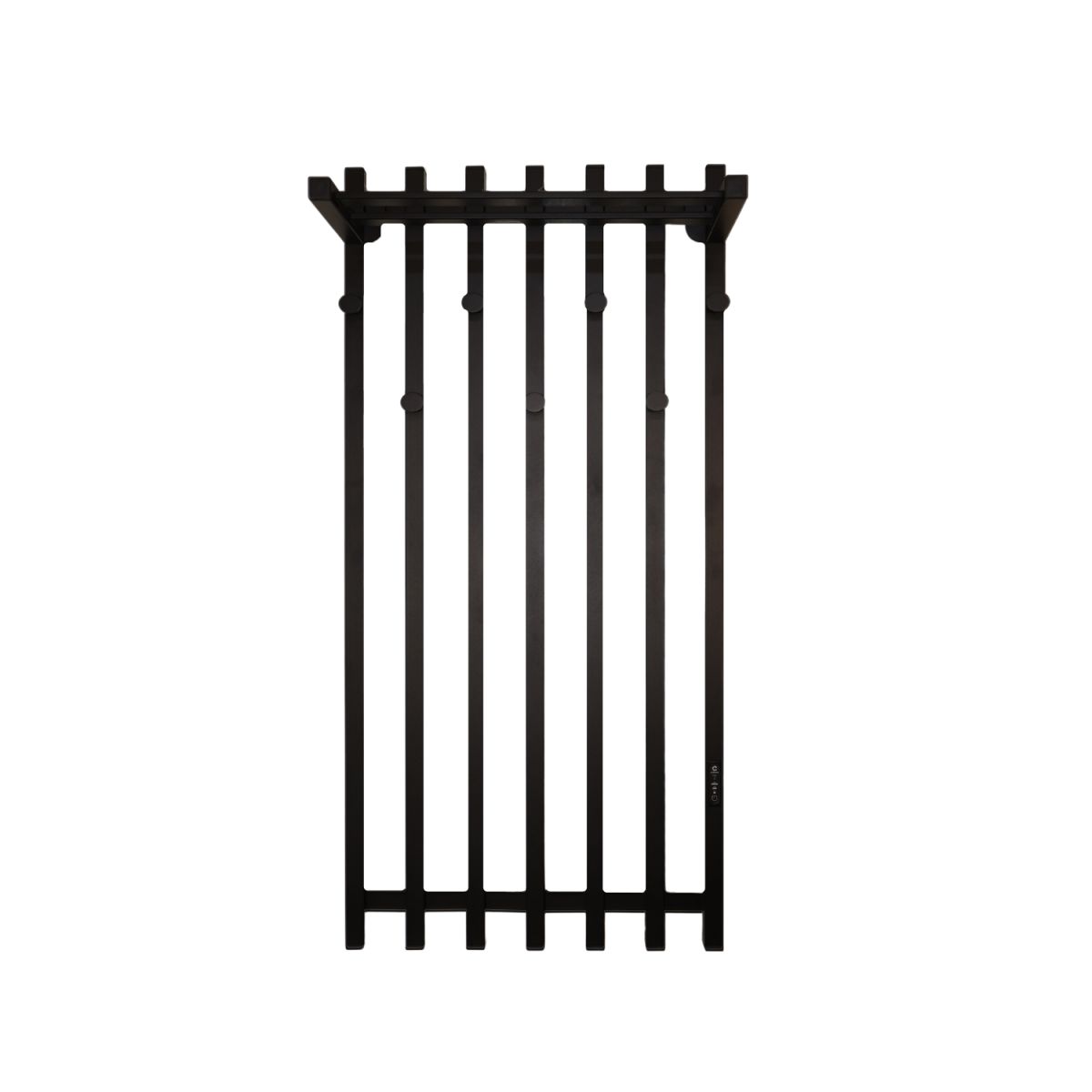 Электрическая сушилка для одежды Carino с контроллером Черный мат 1190*600