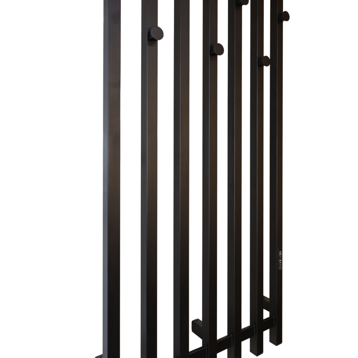 Электрическая сушилка для одежды Carino с контроллером Черный мат 1190*600