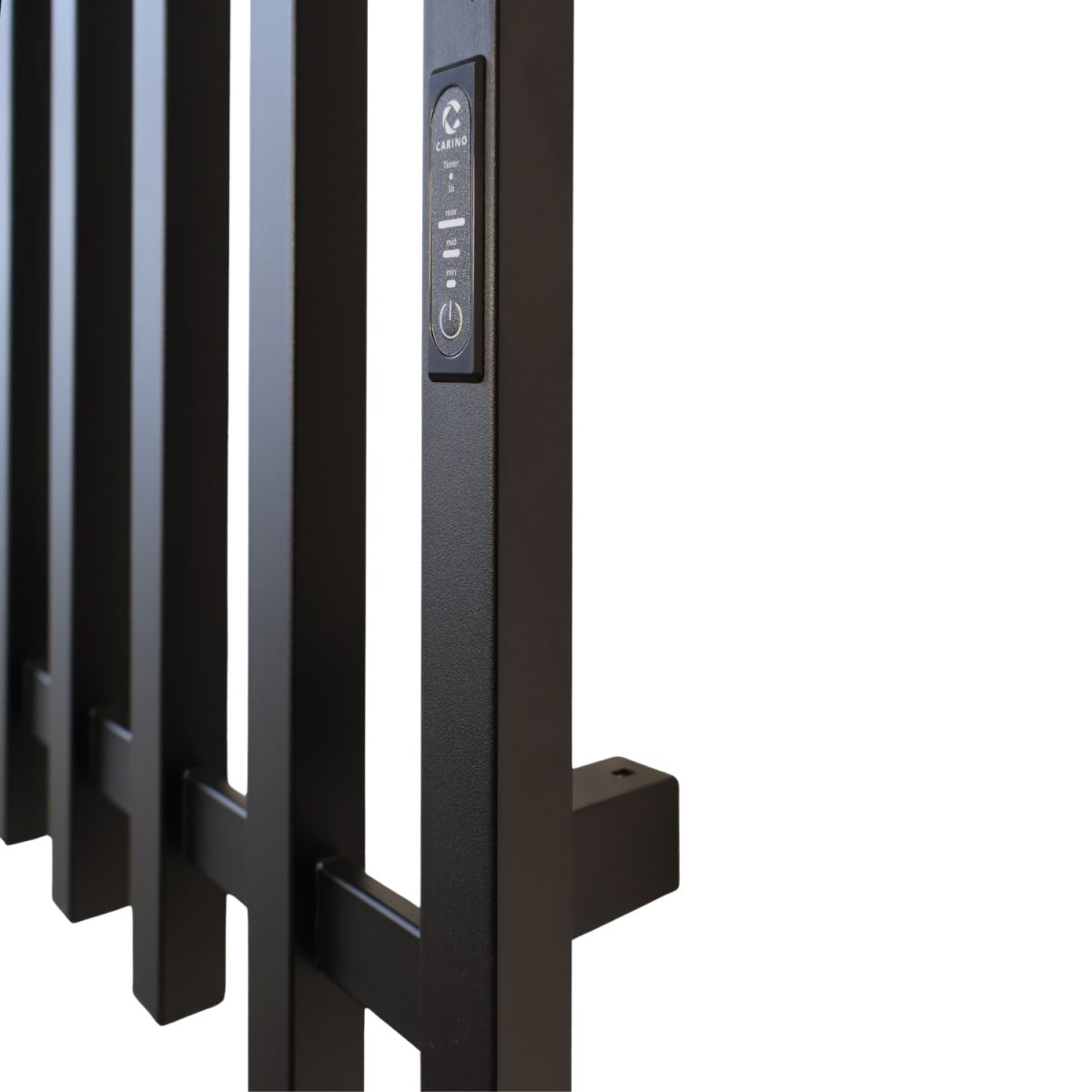 Электрическая сушилка для одежды Carino с контроллером Черный мат 1190*600