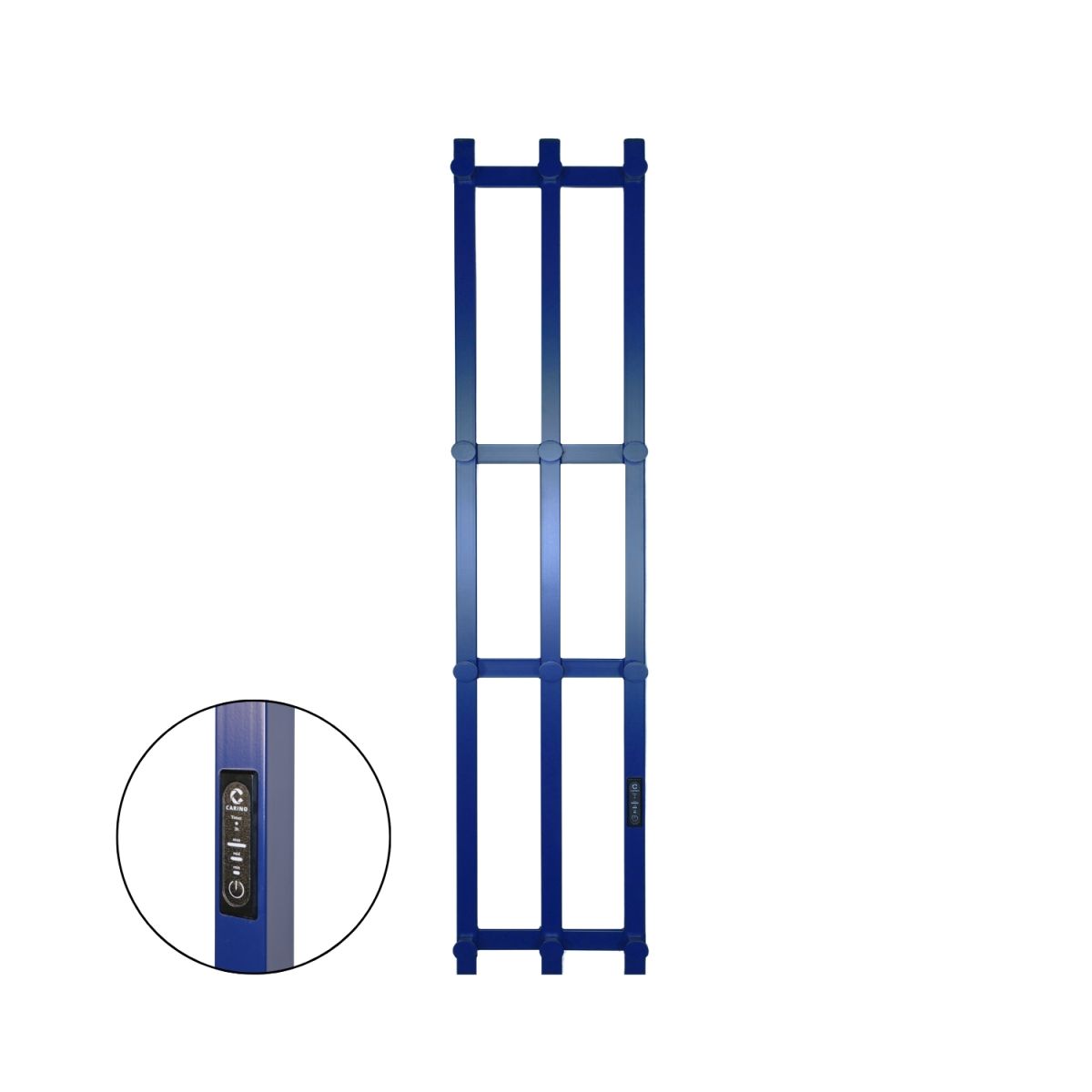 Полотенцесушитель электрический Carino GIACOMO с контроллером Синий сапфир 1190х270