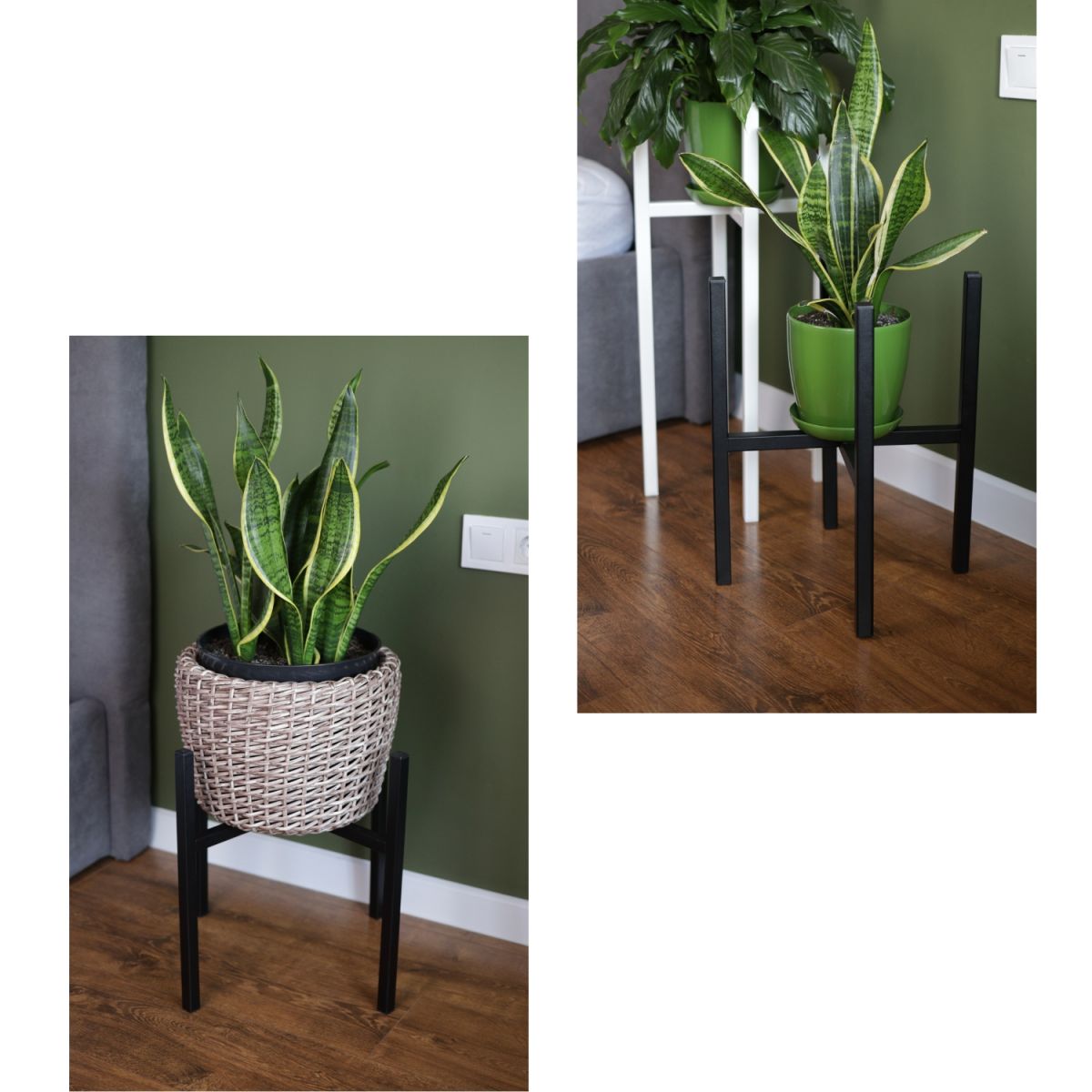 Підставка для квітів Carino Чорний мат 600*30