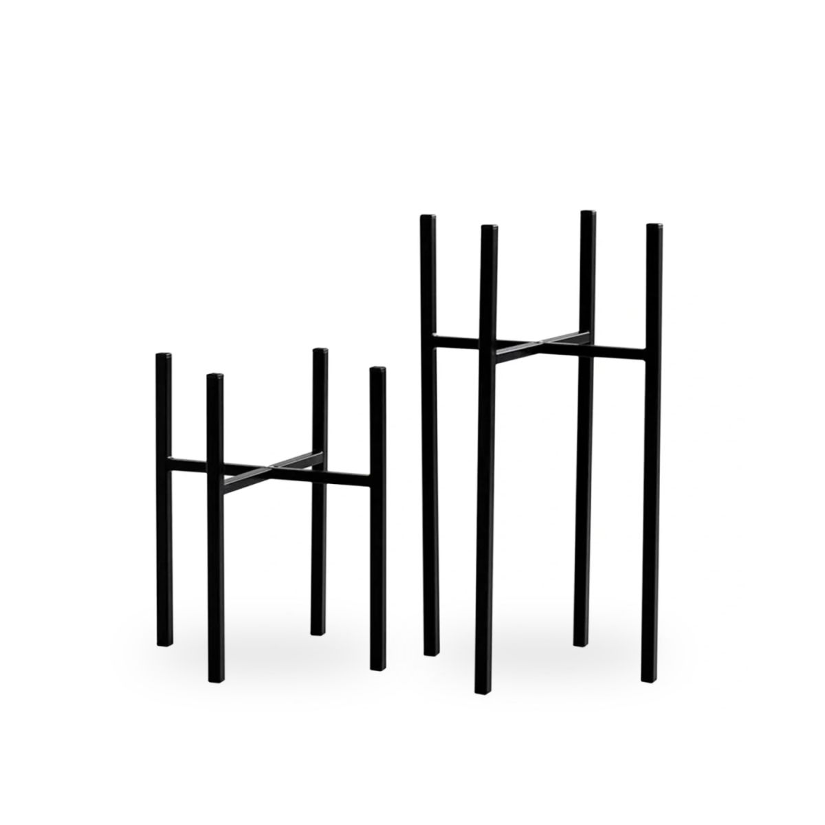 Підставка для квітів Carino Чорний мат 400*45