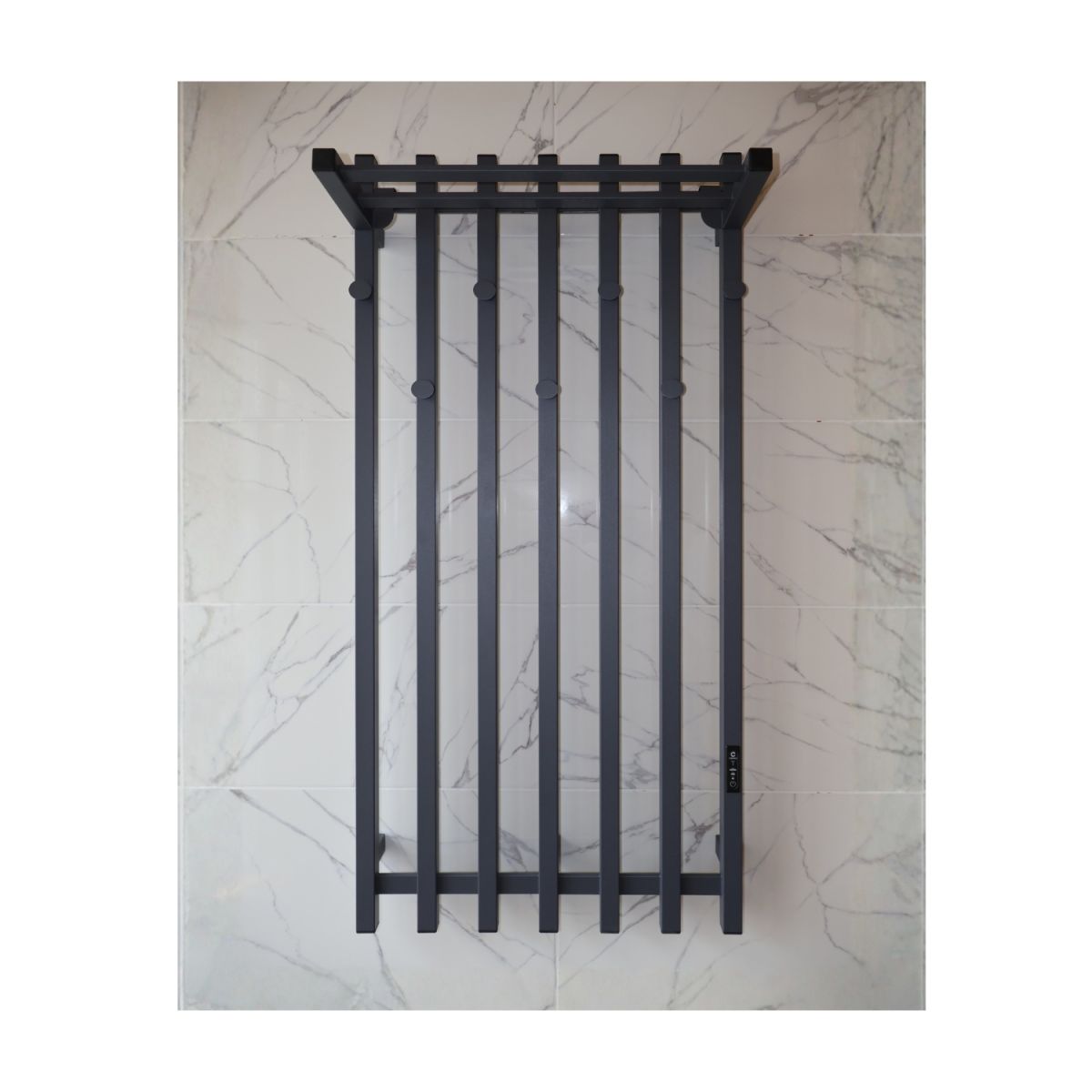 Электрическая сушилка для одежды Carino с контроллером Серый графит 1190*600