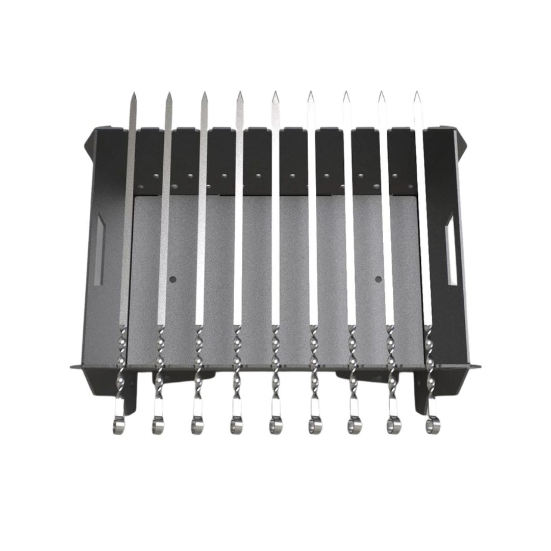 Мангал-гриль Carino Flat Pack розбірний з грилем 550х400х200 мм, метал 3 мм без покриття