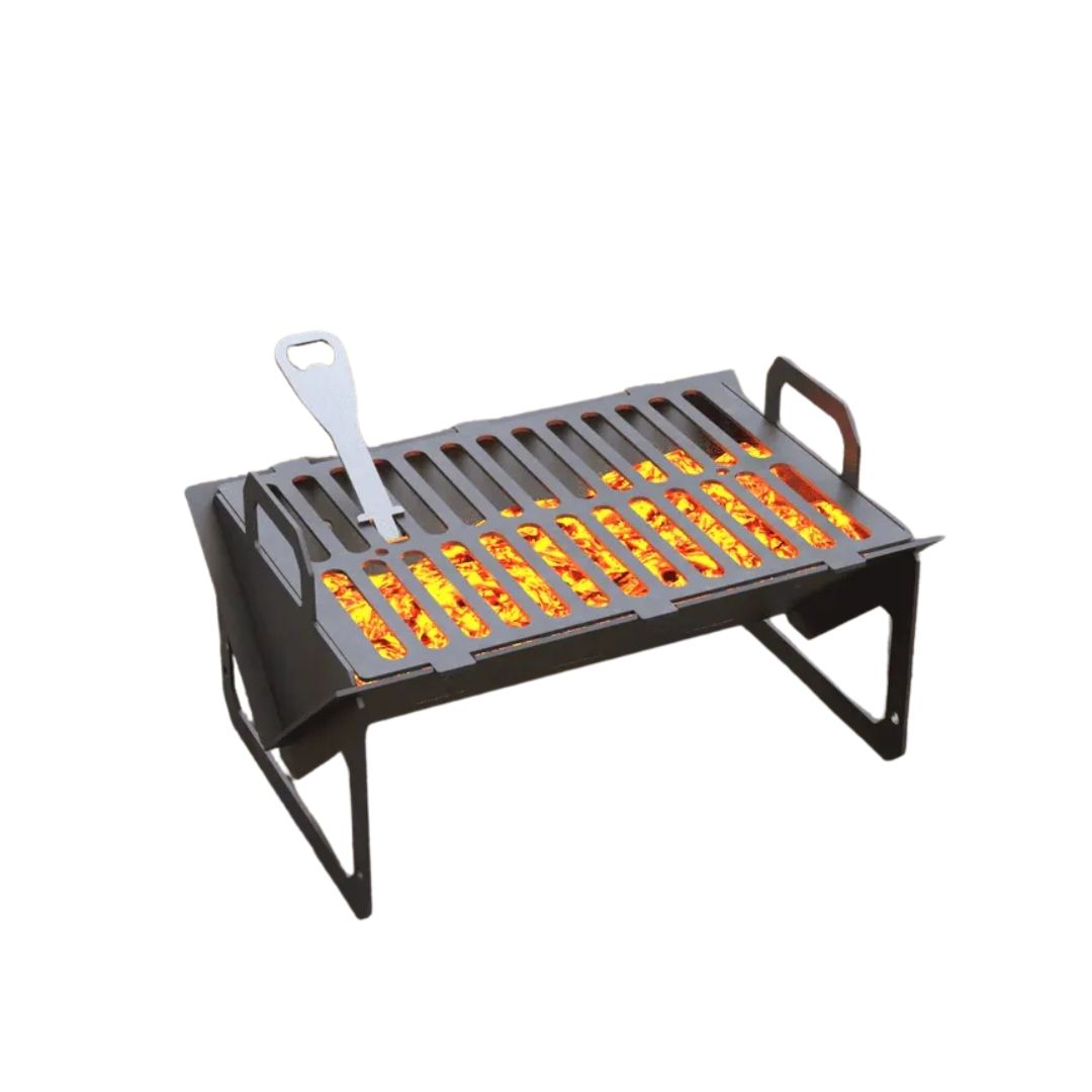 Мангал-гриль Carino Small розбірний з грилем 390х265х220 мм, метал 3 мм без покриття