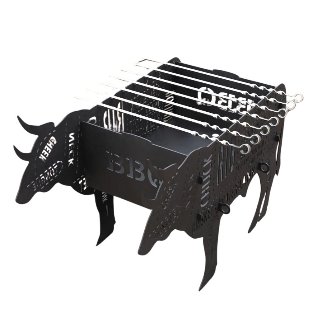 Мангал-гриль Carino Бик розбірний 720х350х503 мм, метал 3 мм без покриття