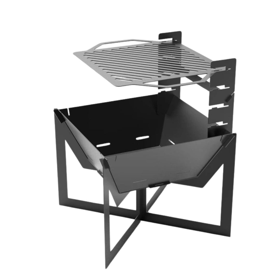 Мангал-гриль Carino квадратний V4 600 мм розбірний 615х615х807 мм, метал 3 мм без покриття