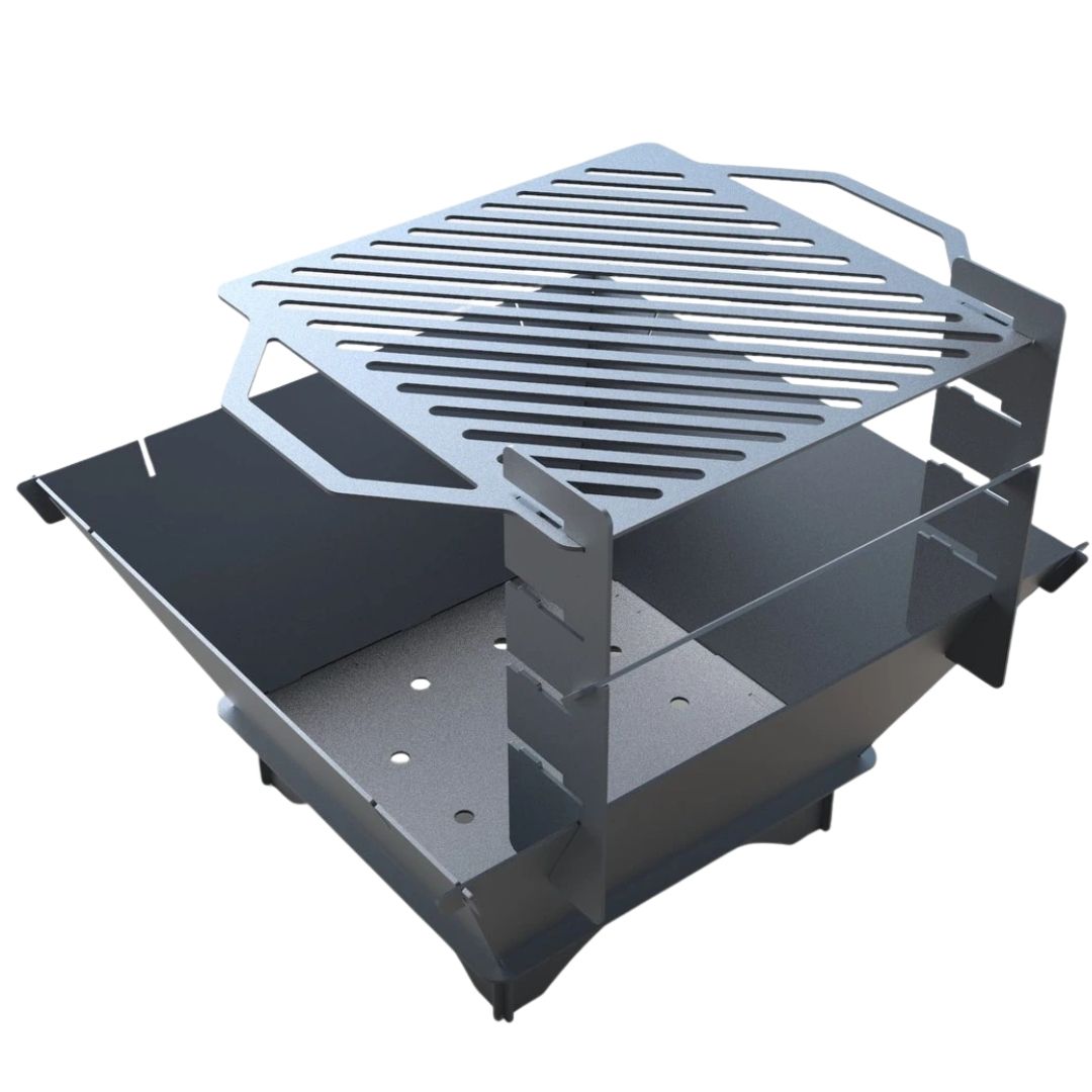 Мангал-гриль Carino квадратний 700 мм розбірний 737х737х682 мм, метал 3 мм без покриття