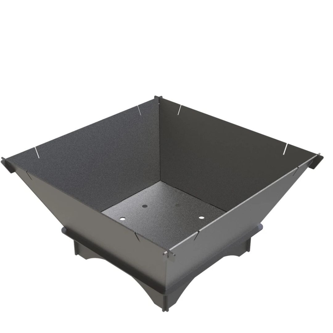 Мангал-гриль Carino квадратний 700 мм розбірний 737х737х682 мм, метал 3 мм без покриття