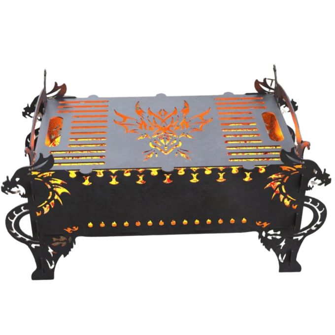 Мангал-гриль Carino Дракон розбірний 720х317х347 мм, метал 3 мм без покриття