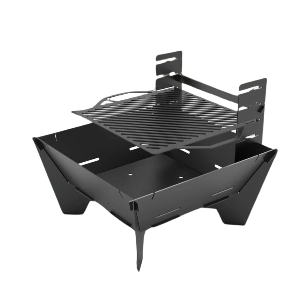 Мангал-гриль Carino квадратний V2 800 мм розбірний 813х813х702 мм, метал 3 мм без покриття