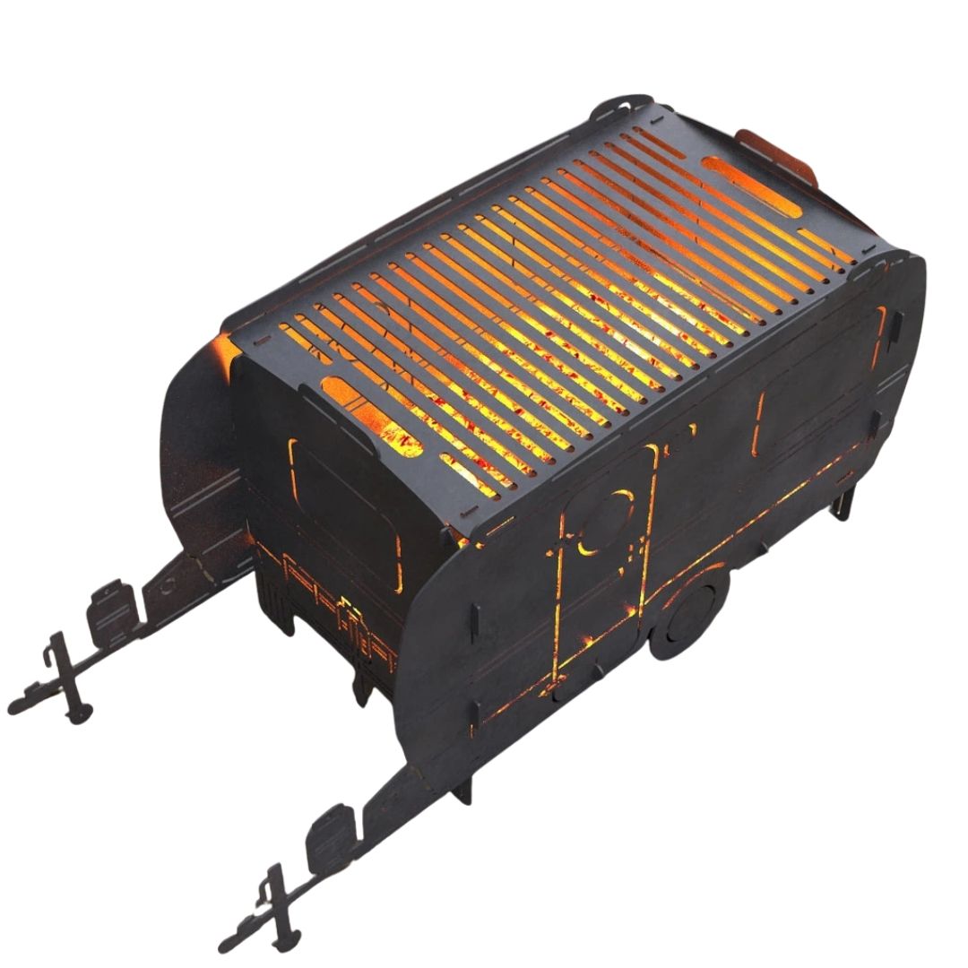 Мангал-гриль Carino Кемпер Трейлер розбірний 1025х400х473 мм, метал 3 мм без покриття