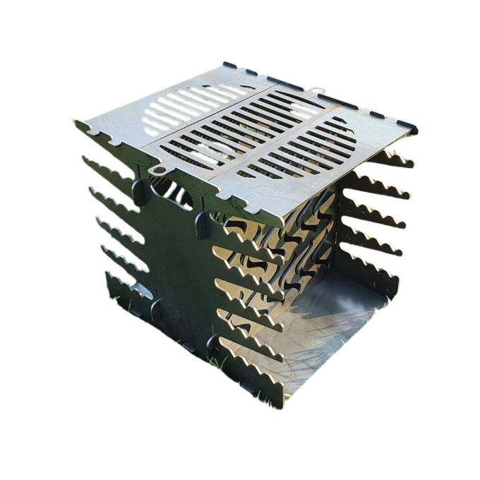 Мангал-гриль Carino вертикальний Еко двосторонній розбірний 460х356х442 мм, метал 3 мм без покриття