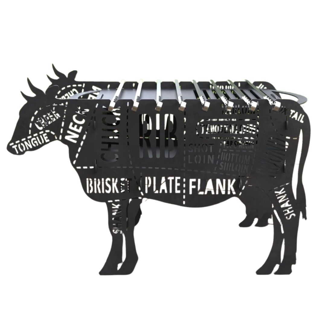 Мангал-гриль Carino Корова розбірний 700х350х478 мм, метал 3 мм без покриття