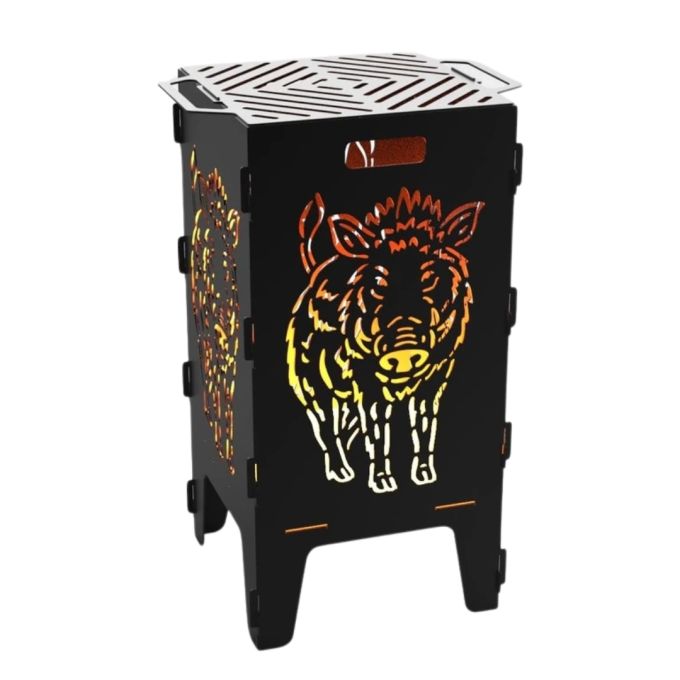 Мангал-барбекю Carino Кабан розбірний з грилем 470х380х753 мм, метал 3 мм без покриття