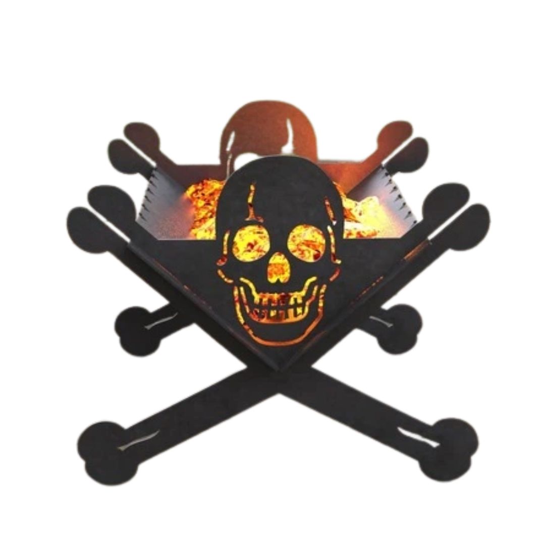 Мангал-гриль Carino Веселий Роджер розбірний 500х486х406 мм, метал 3 мм без покриття