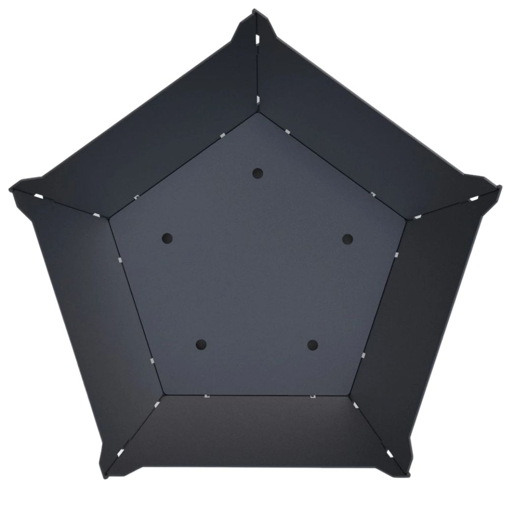 Чаша для вогнища Carino п’ятигранна розбірна з грилем 800х780х480 мм, метал 3 мм без покриття