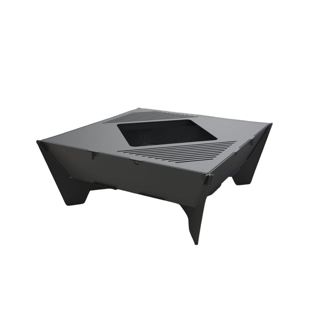 Мангал-гриль Carino большой квадратный разборной с грилем 1010х101010х400 мм, 3 мм без покрытия