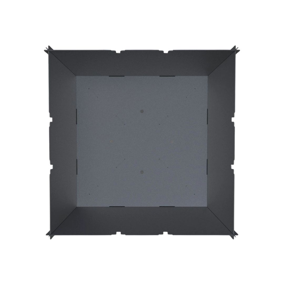 Мангал-гриль Carino большой квадратный разборной с грилем 1010х101010х400 мм, 3 мм без покрытия