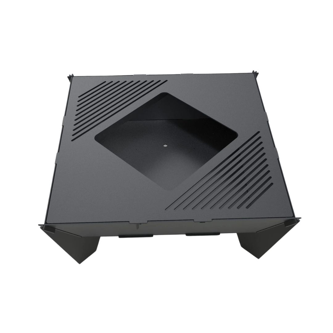 Мангал-гриль Carino большой квадратный разборной с грилем 1010х101010х400 мм, 3 мм без покрытия