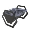 Мангал-гриль Carino Hex розбірний з грилем 532х416х360 мм, метал 3 мм без покриття