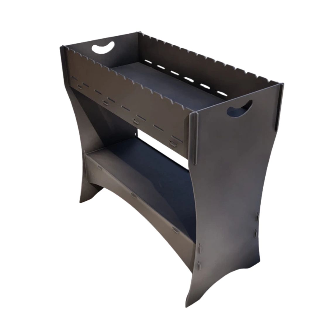 Мангал Carino для шашлыка разборной без гриля 965х456х889 мм, металл 3 мм без покрытия