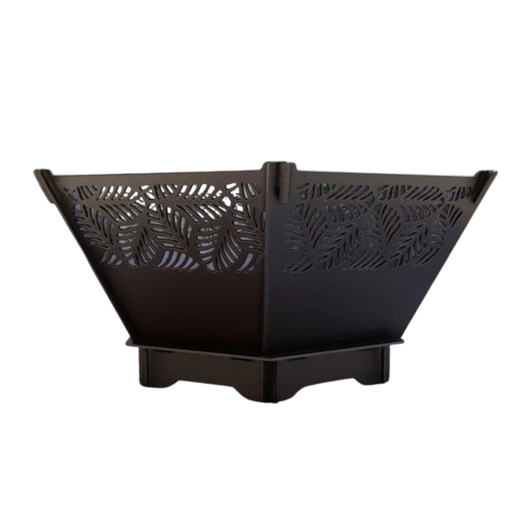 Чаша для вогнища Carino шестигранна розбірна V2 з решіткой гриль 760х707х333 мм, метал 3 мм без покриття