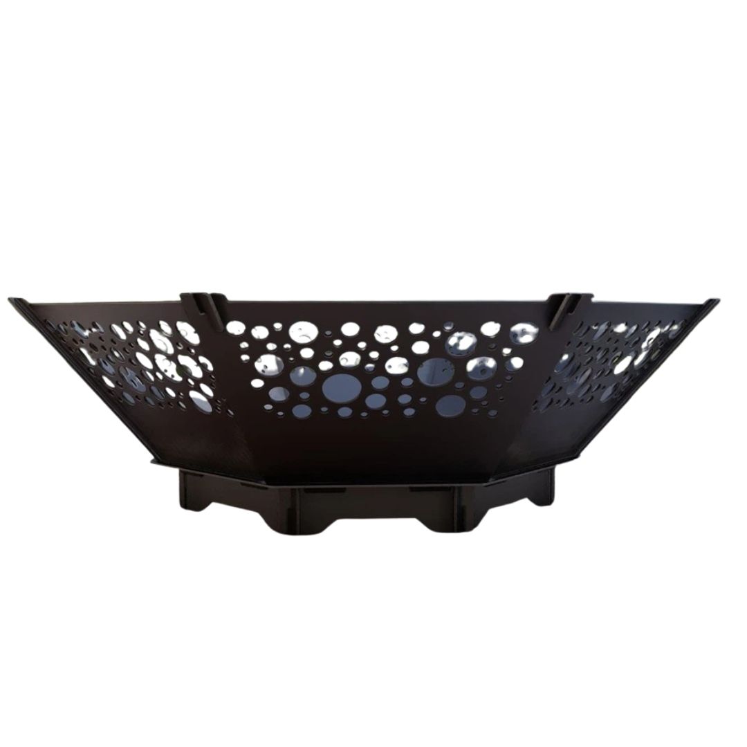 Чаша для вогнища Carino восмингранна розбірна V5 з решіткой гриль 1040х1040х300 м, метал 3 мм без покриття