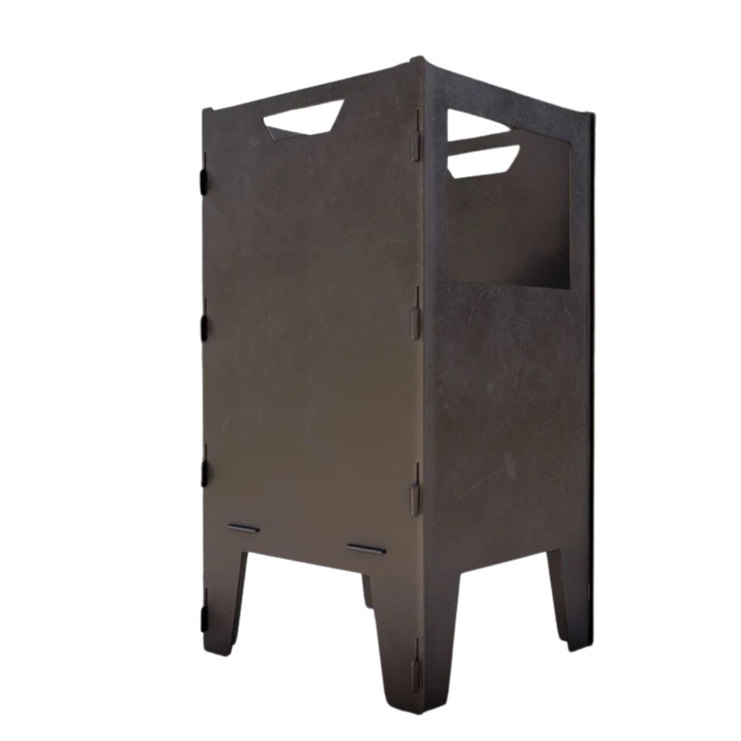 Кошик з грилем мангал-барбекю Carino V1 розбірний 513х393х750 мм, метал 3 мм без покриття