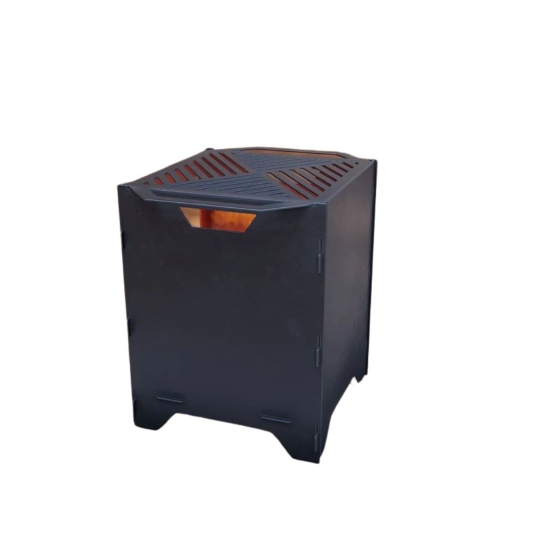 Кошик з грилем мангал-барбекю Carino V3 розбірний 513х393х500 мм, метал 3 мм без покриття